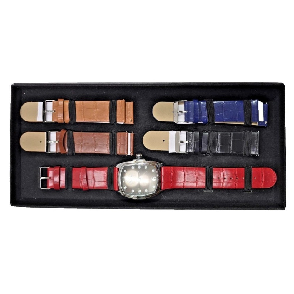 Invicta Lupah Special Edition Watch 35372 Grey Dial 5 Interchangeable Straps Set